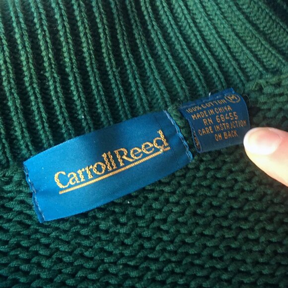 Forest Green Vintage Cotton Cardigan - Picture 5 of 5